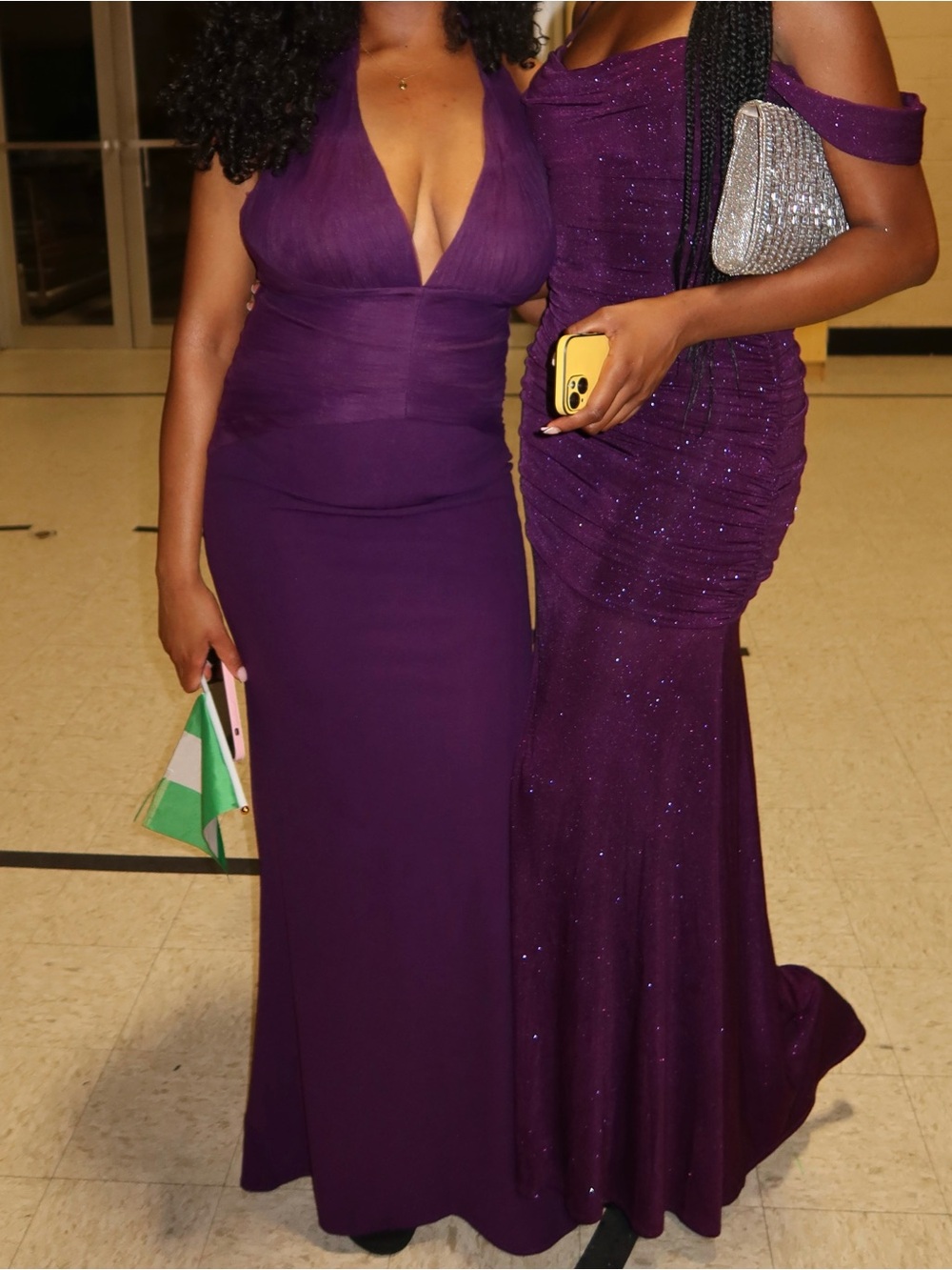Elegant Purple Evening Dress for Women